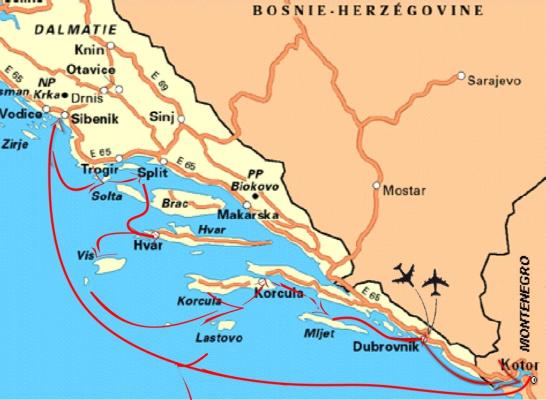 carte Croatie